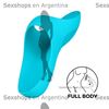 Teaser light blue Vibrador para dedo con carga UBS